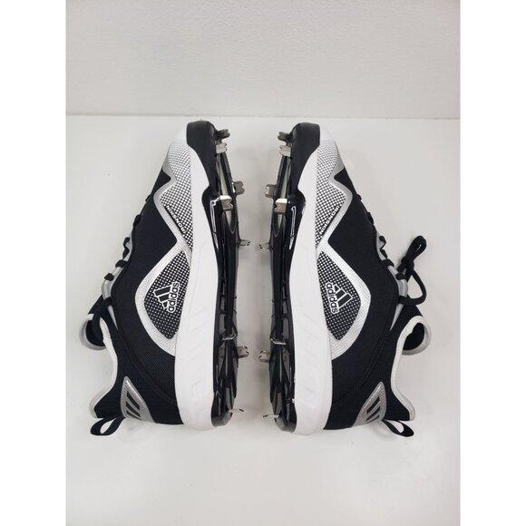 ADIDAS ICON 6 BOUNCE Baseball Cleats Ironskin in Black/White‎ - Size US 13 main image 8
